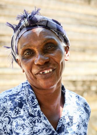 Noel Derenis is a 57-year old widow and caregiver for four children and a participant in the MCC-supported community mental health project with Zanmi Lasante.