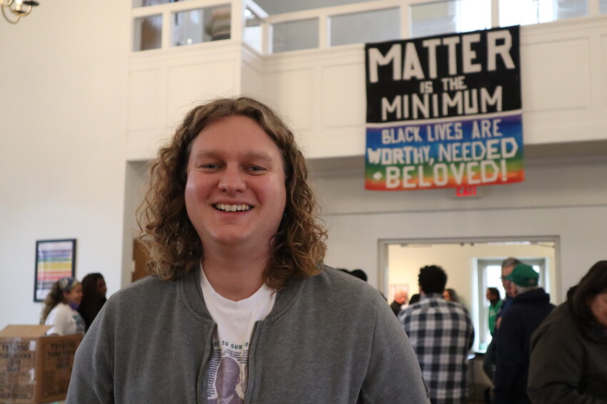 Jay Bergen, pastor of Germantown Mennonite Church (Philadelphia, Pa.), smiles for a photo at the 2024 MLK Mass Incarceration Service Day event hosted by MCC East Coast at Germantown Mennonite Church.
