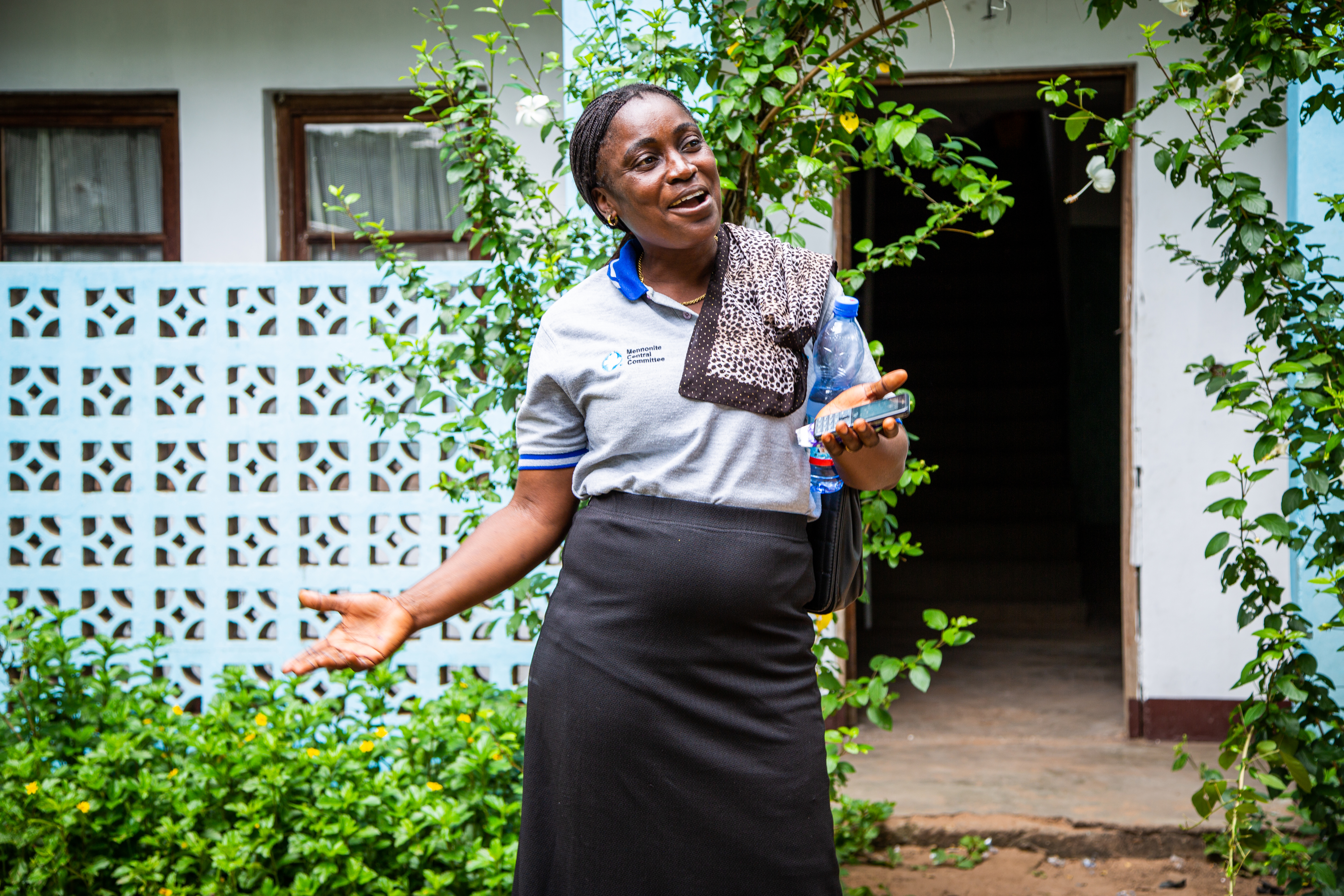 Jacqueline Kafuti was the primary person in the Kanzombi area of the city of Kikwit, DR Congo, to coordinate an emergency response and resettlement of displaced people with the support of CEFMC.