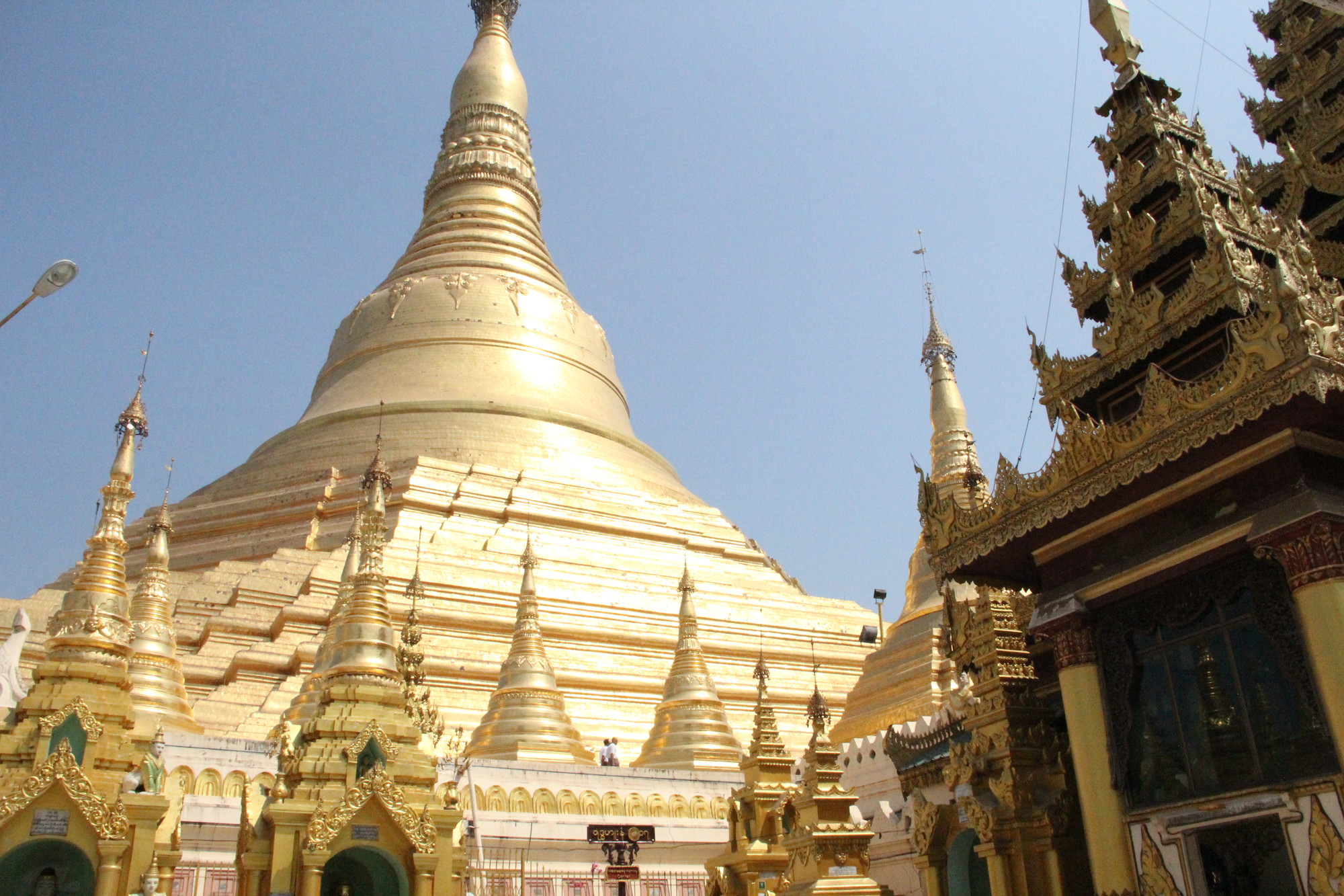 Rooftops of a temple in Myanmar