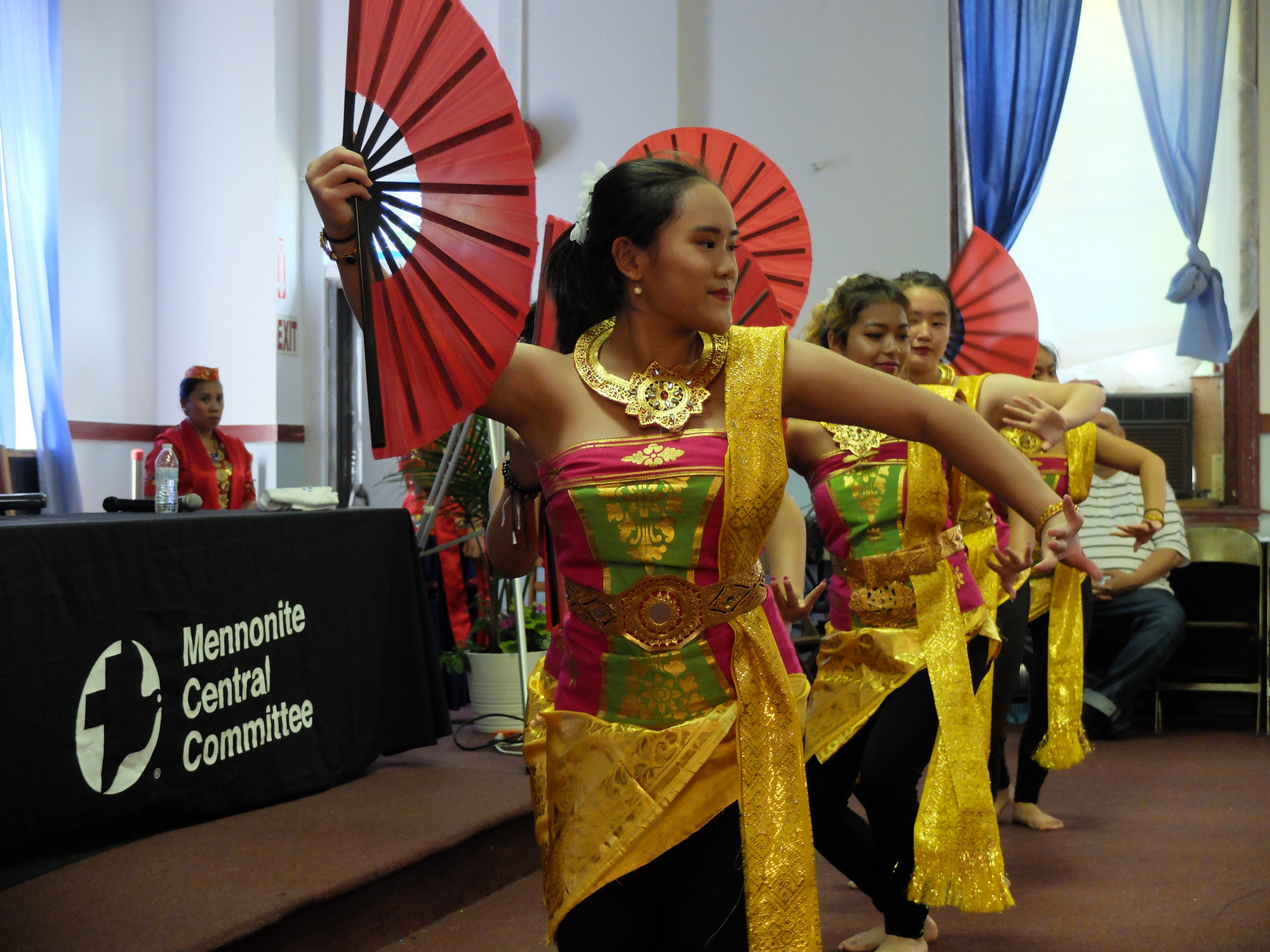 Indonesian dancers at an event