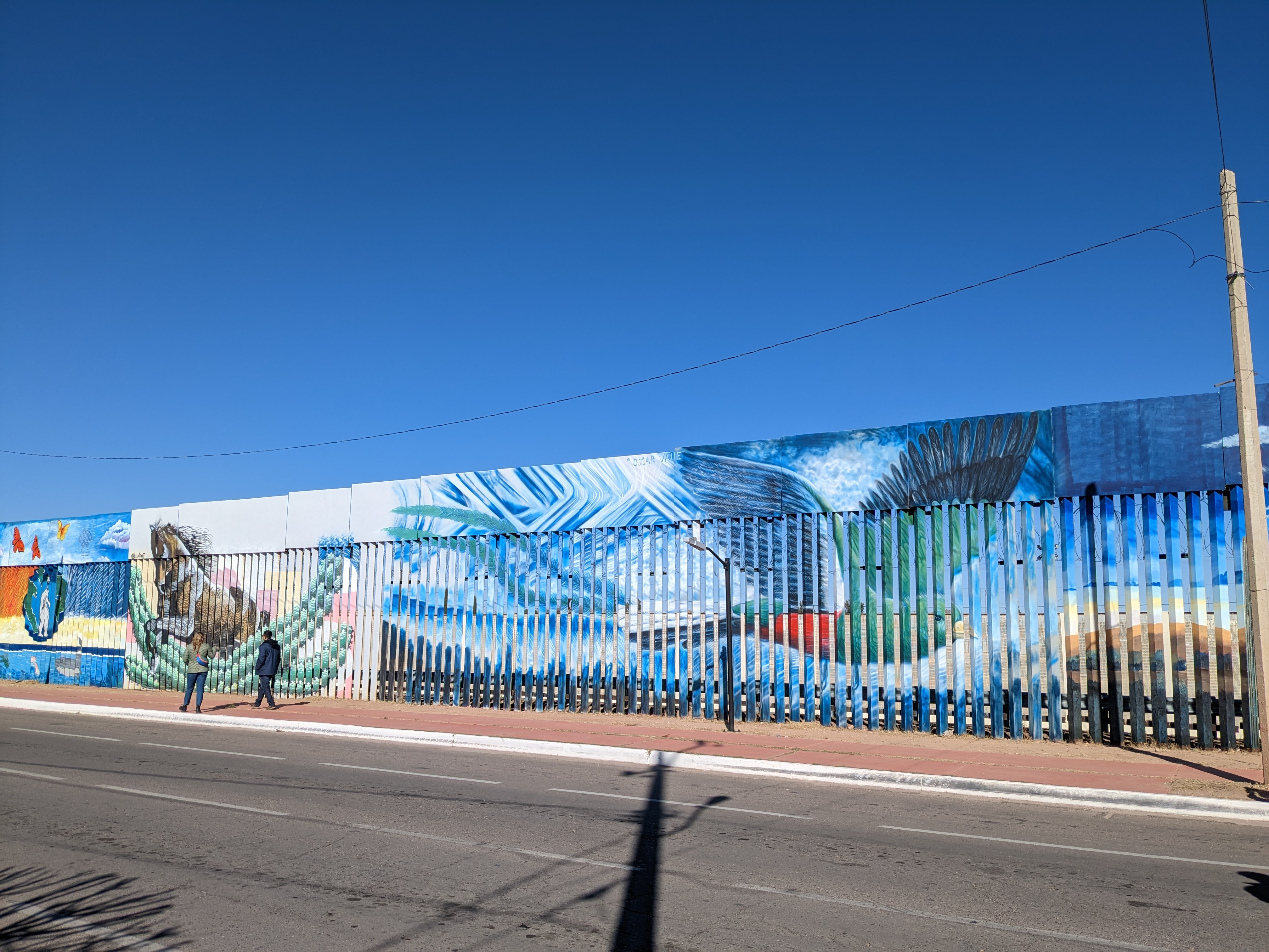 Art on the US - Mexico border wall