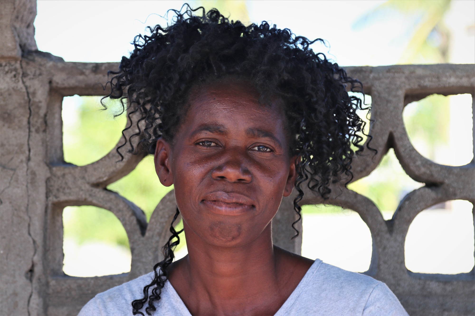 A portrait of a woman in Mozambique