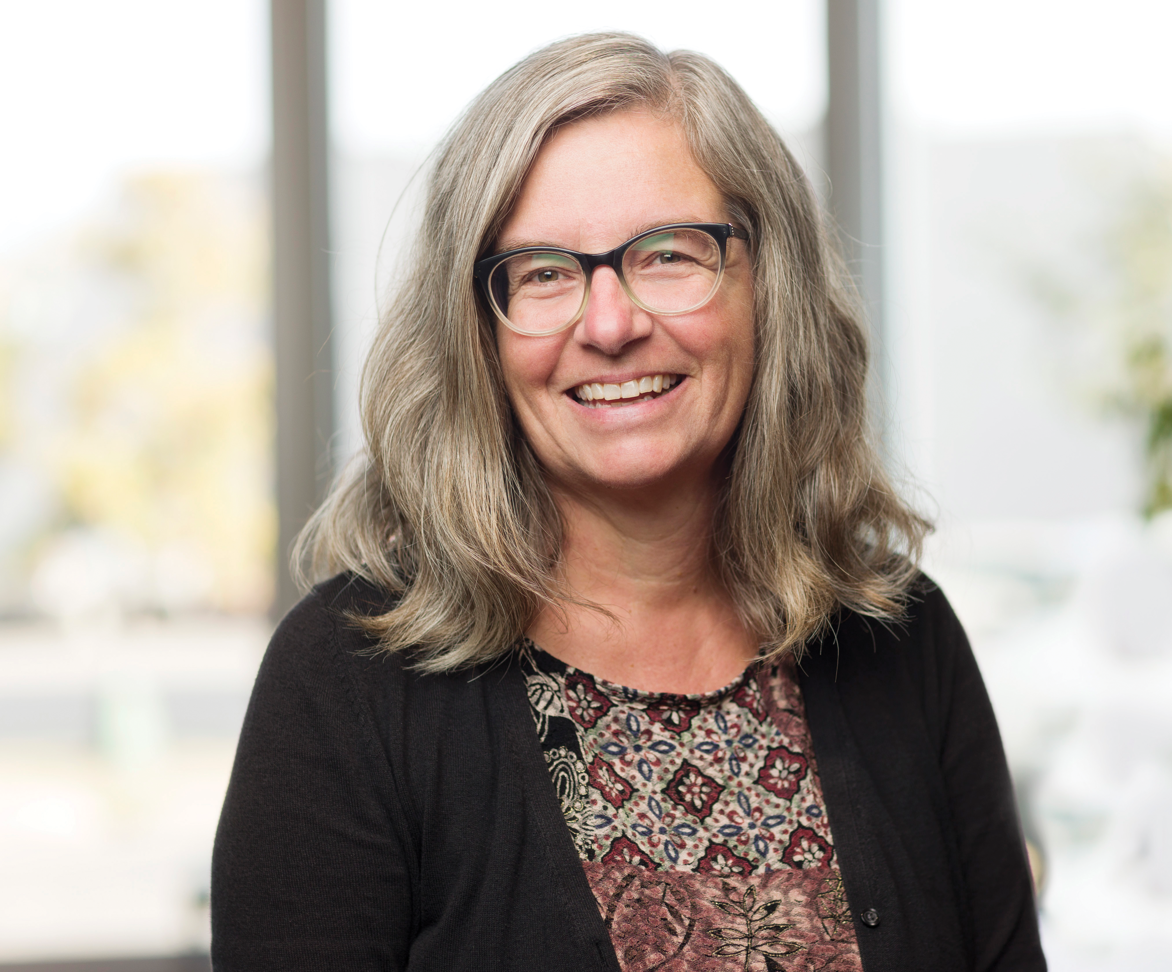 A headshot of Eileen Klassen Hamm