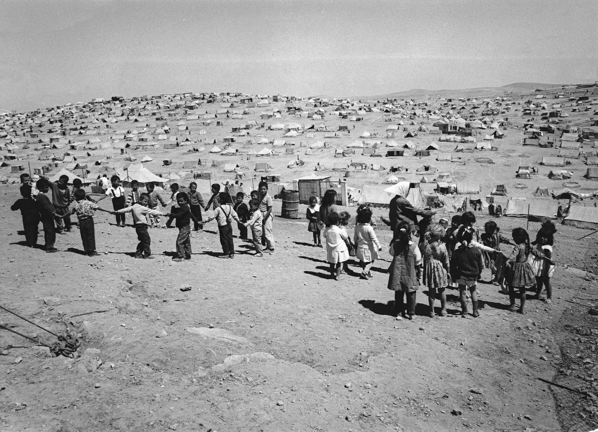 Refugee camp for Palestines fleeing 1967 war