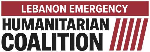 A logo reads "Lebanon emergency Humanitarian Coalition"