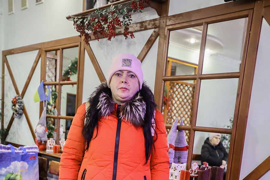 Olena - recipient of a heater