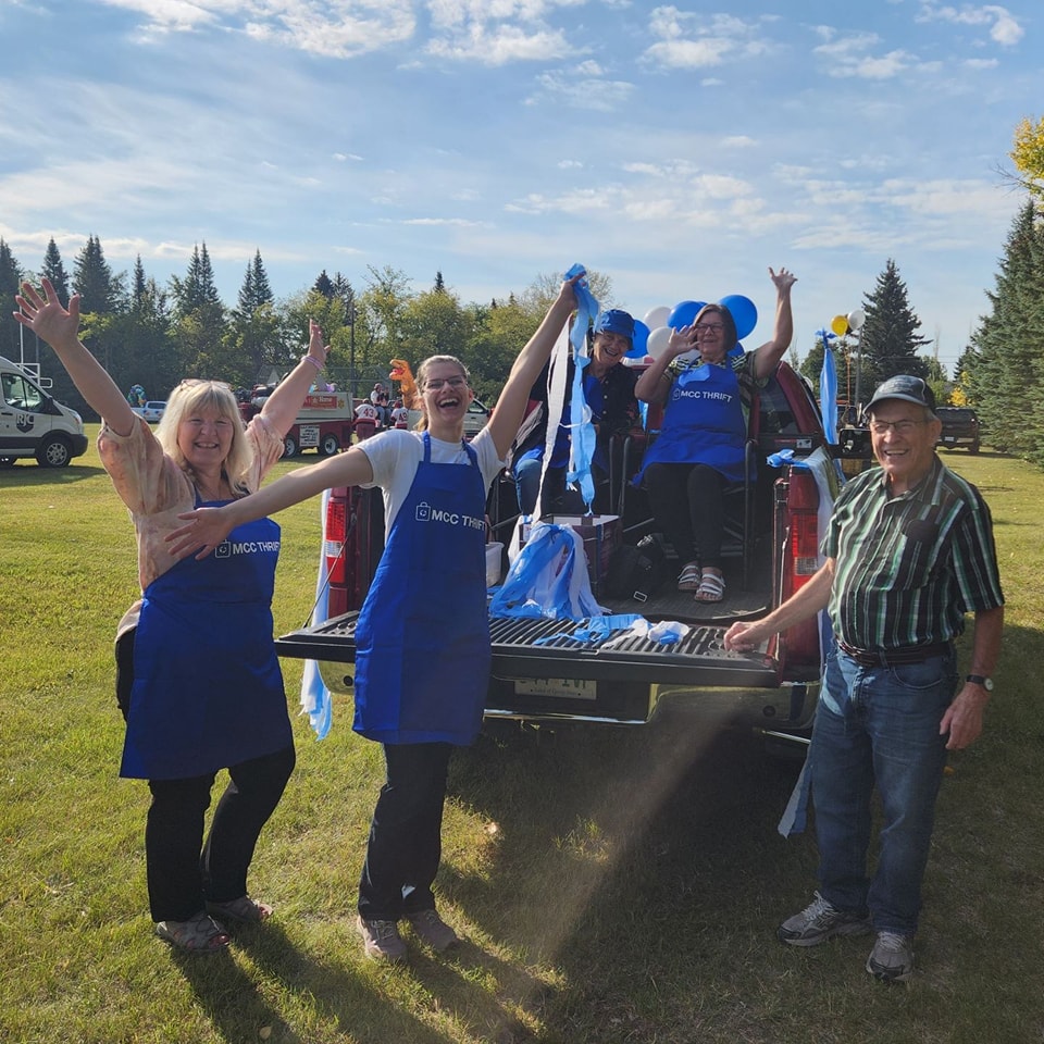 Volunteers at a fair