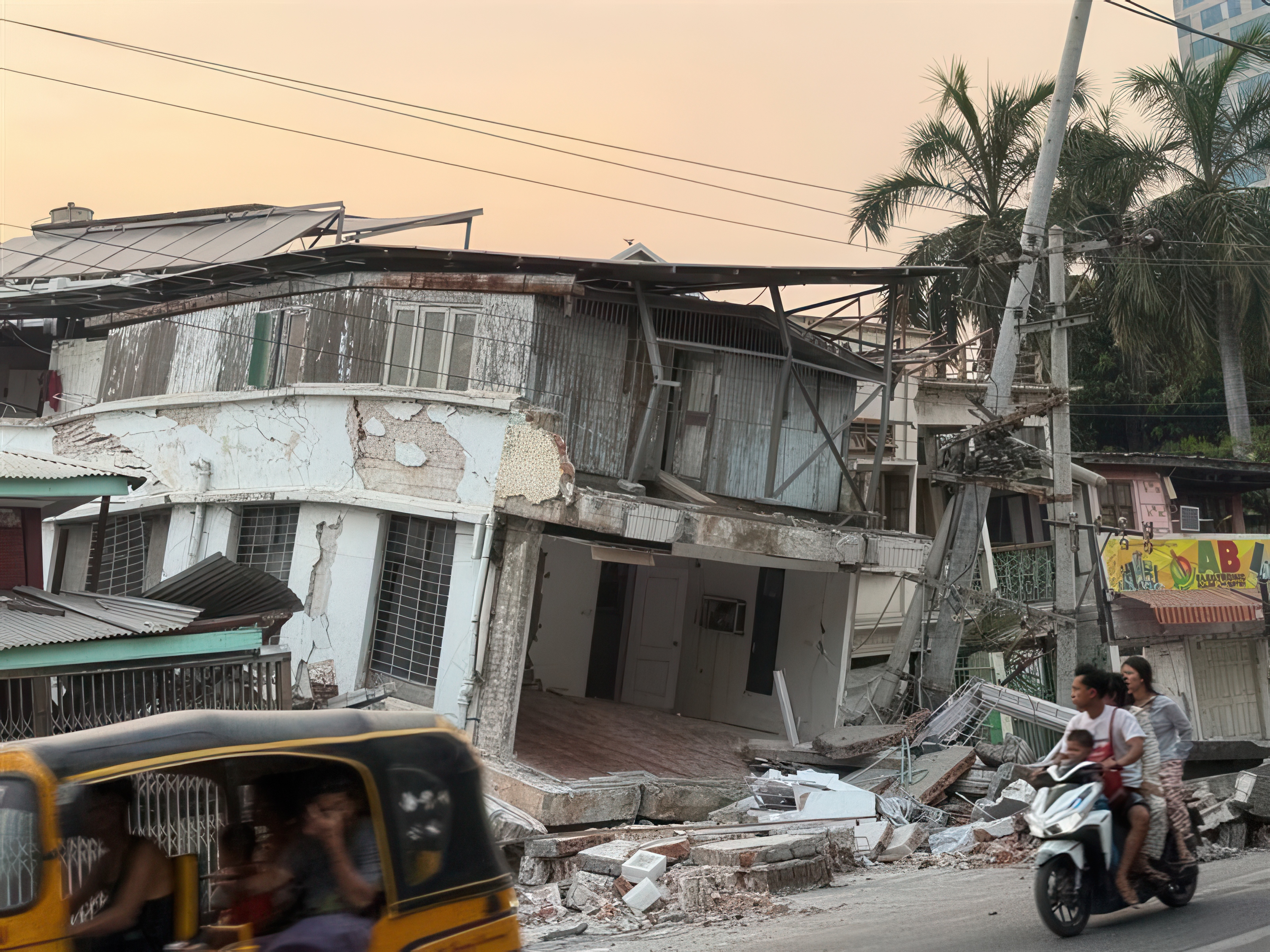 Myanmar earthquake building