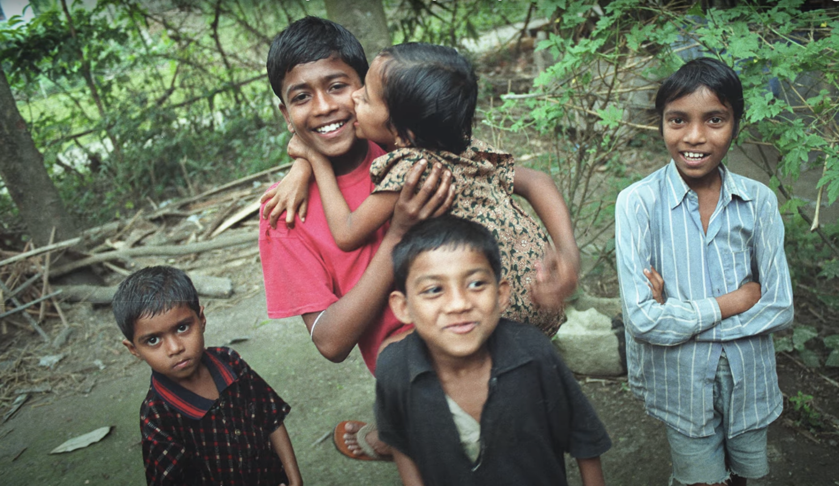 Kids laughing together