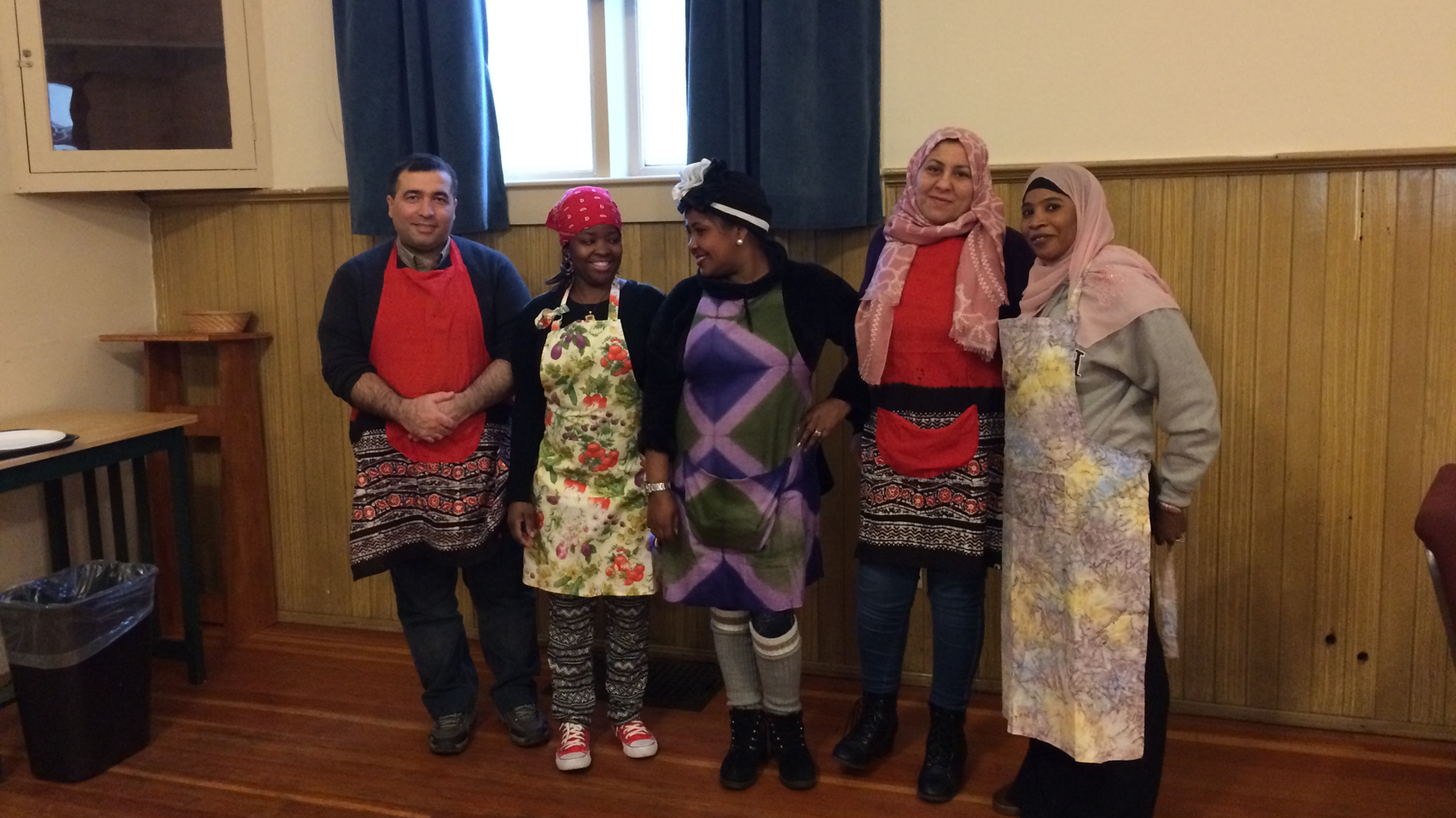 New Foundations program participants stand together, posing for the camera.
