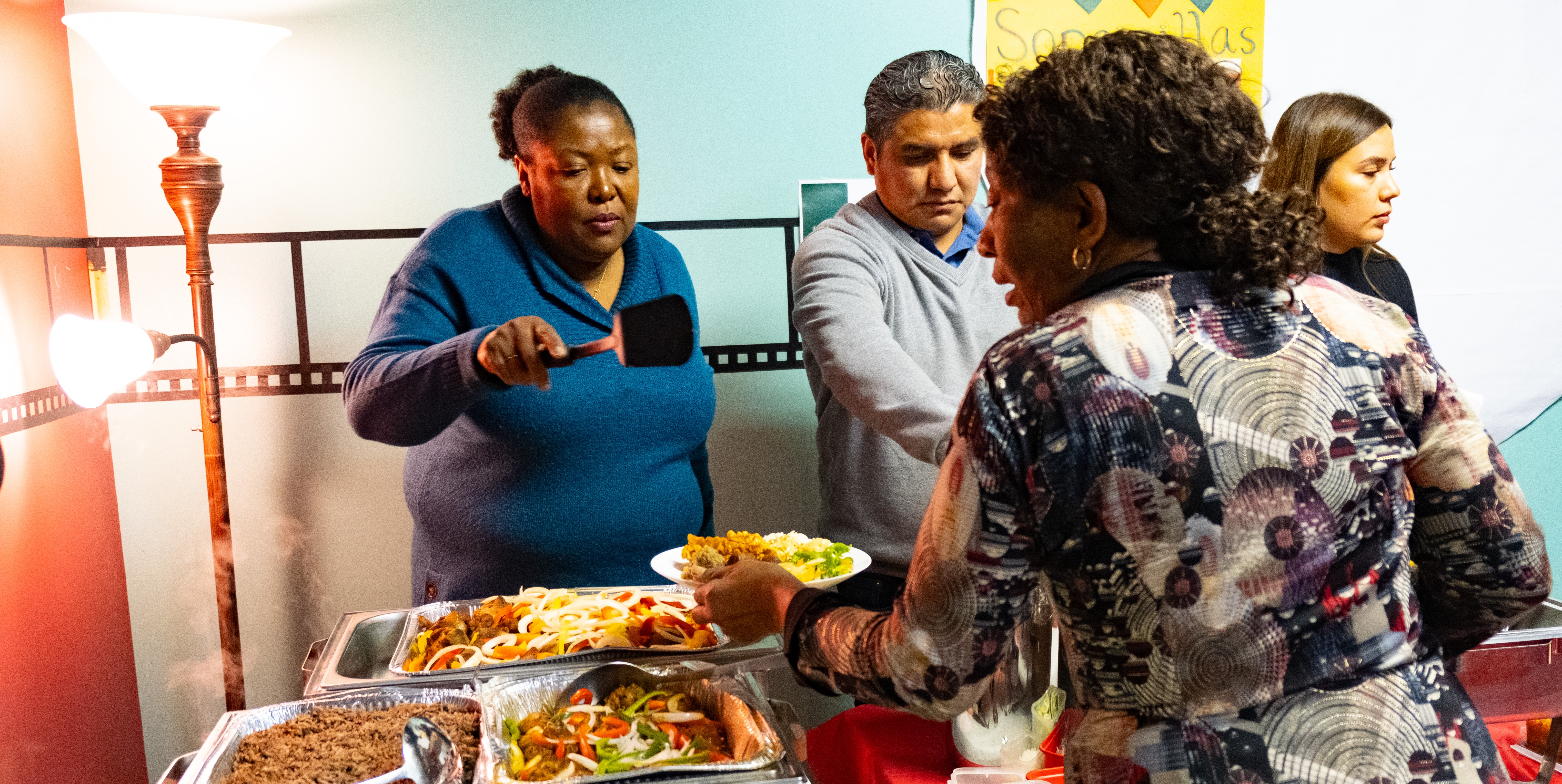 Food being served at Souper des Nations