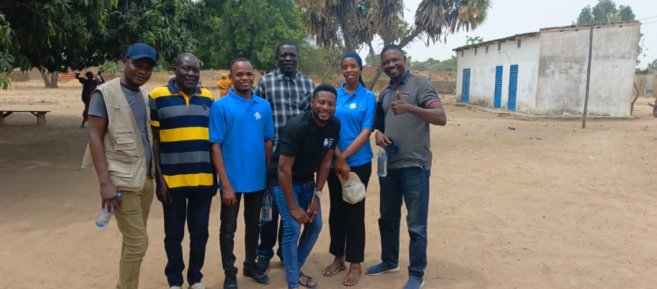Group of young men outside