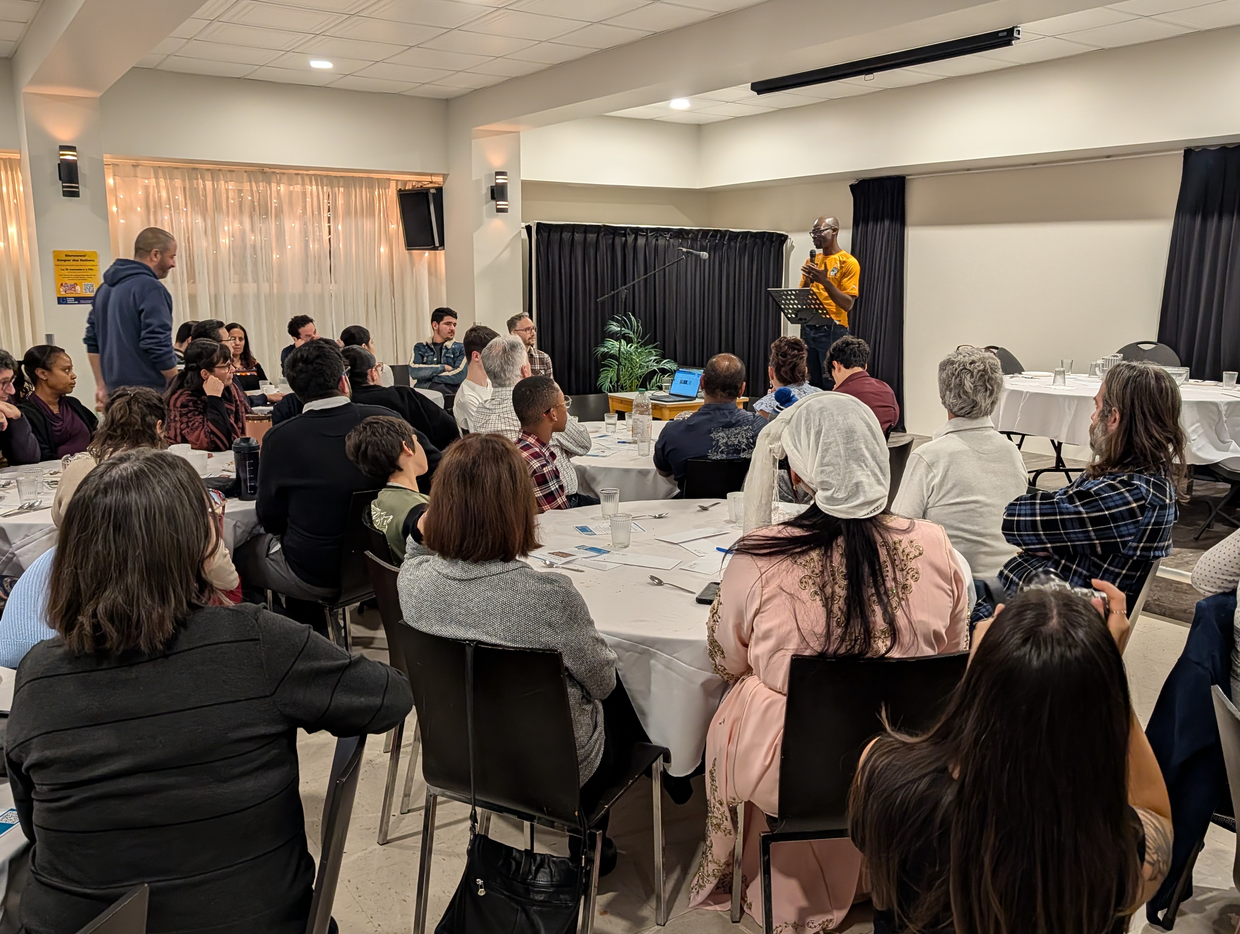 Odjé speaks at Souper des Nations event