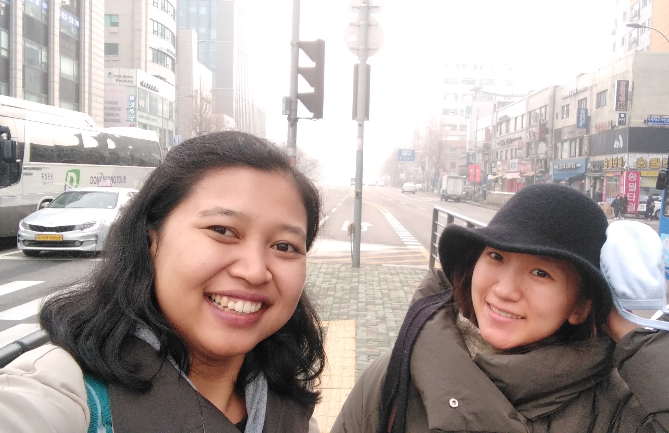 Two ladies in the street