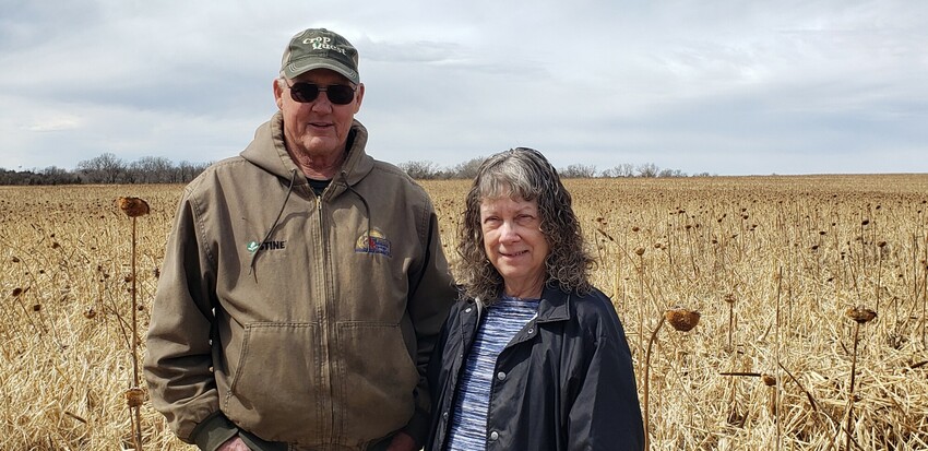 Lewis and Carrie Unruh, a Kansas farming family, have worked for years to reduce soil erosion on their own land and support MCC through their church, Tabor Mennonite in Goessel, Kansas, and through th