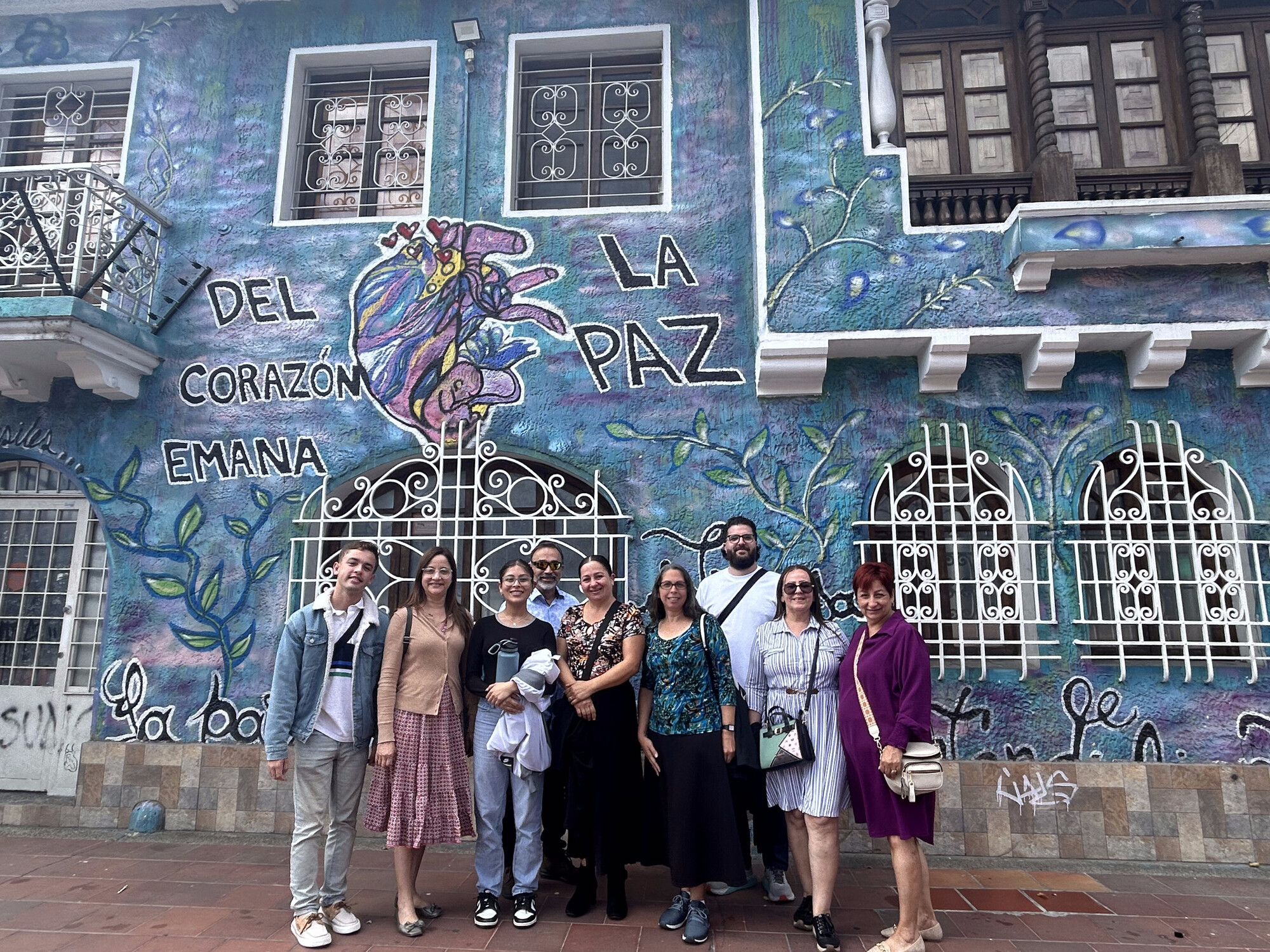 From left to right, Puerto Rican pastors and lay leaders Francisco Rodríguez, Vanessa Rodríguez, Gabriela Vargas, José Luis Vargas, Deborah Montalvo, Jenny Serrano Lugo, Jean Carlos Arce (MCC staff