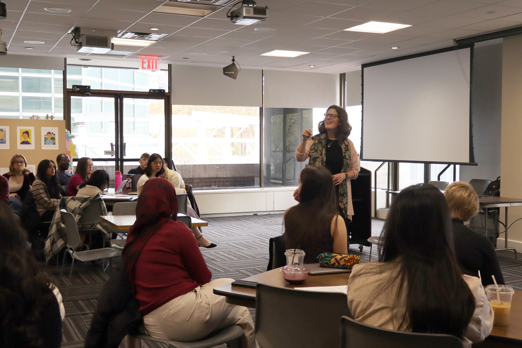 Gillian Sheehan leads a session on "Engaging the UN Secretariat" and responds to students' questions at the MCC UN Student Seminar in New York City in November 2025.