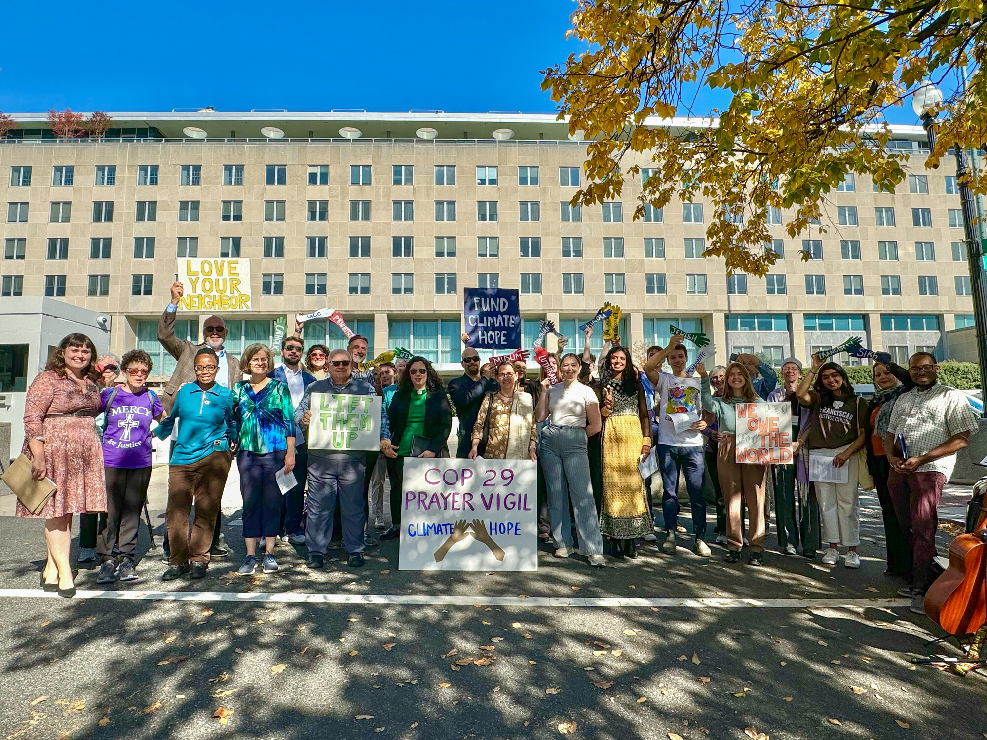 MCC joined a multi-faith COP 29 Prayer Vigil. The vigil lamented the destruction of Creation and prayed that leaders attending COP 29 be empowered to be stewards of all creation.