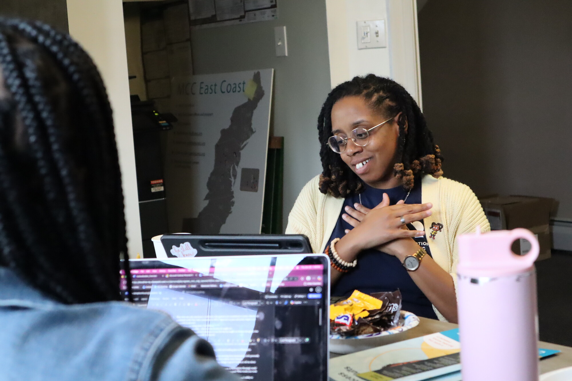 Dr. Lori Banfield, Executive Director of Redemption Housing, sits down for an interview at MCC's Philadelphia location in November 2025.