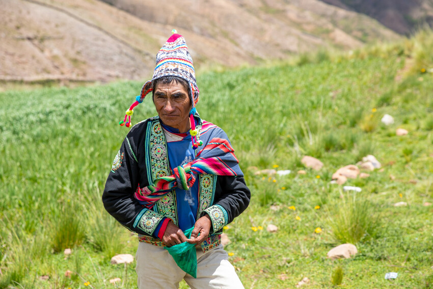 Valentin Ordañez, a farmer in San Pero, Bolivia, has been affected by climate change.