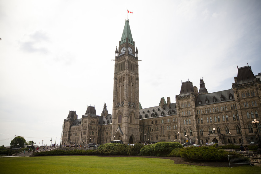 Parliament Hill (Centre Block), in Ottawa, Ontario, Canada.