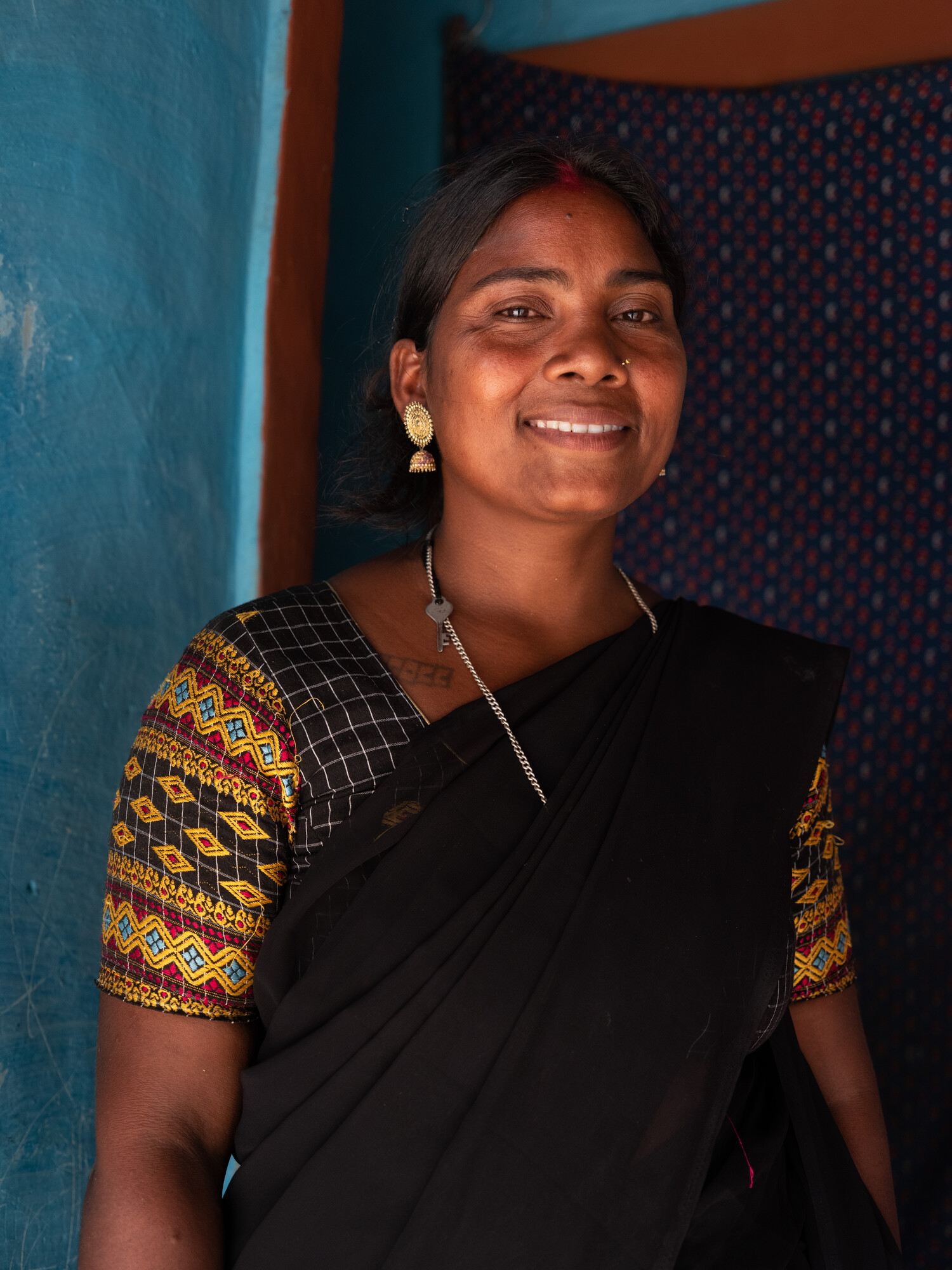 Sangita Soren (30) is in Jahada Rural Municipality-5, Morang, Nepal on Monday, April 22, 2024. She got seasonal and off seasonal vegetable farming training from SAHAS.