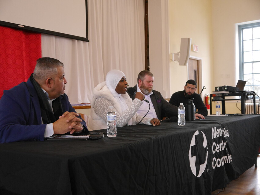 Panelists at the 2024 MLK Service Day event in Philadelphia, Pa. included (left to right) Chaplain Carmelo Urena, director of chaplaincy for the Philadelphia Department of Prisons, Rasheeda Bagwell, r