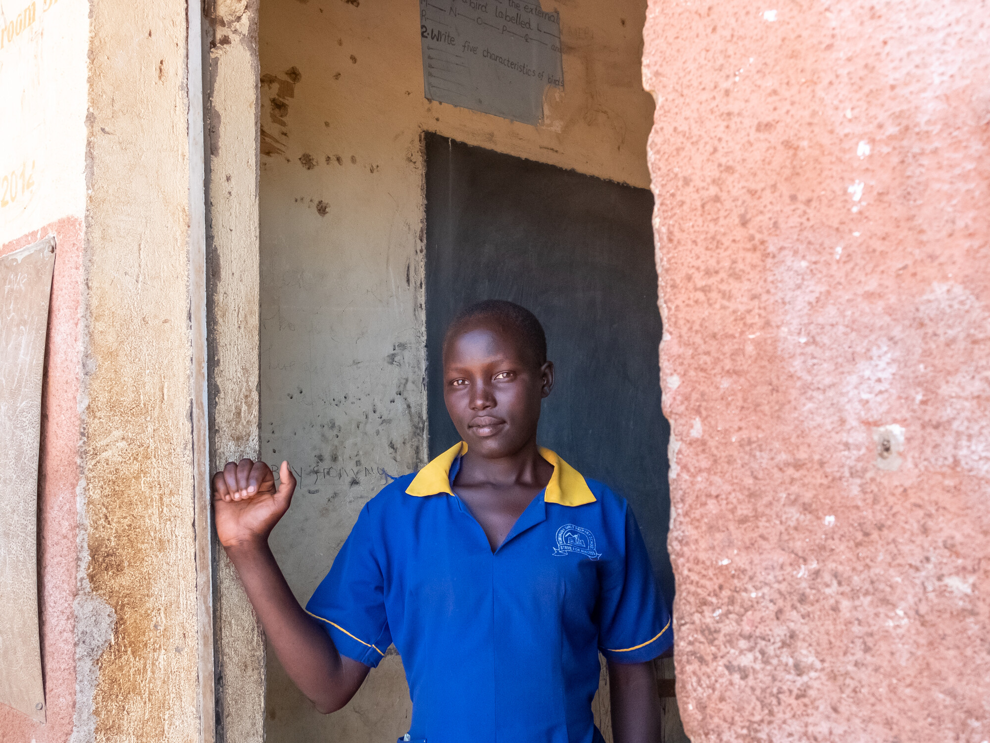 Suzan Natyang, 17 at Kamion Primary School.