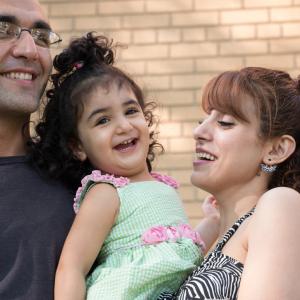 Refugee family.