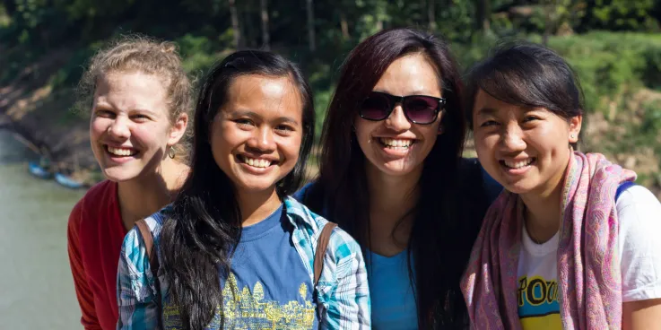 Group of young women