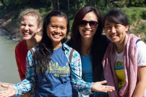 Group of young women