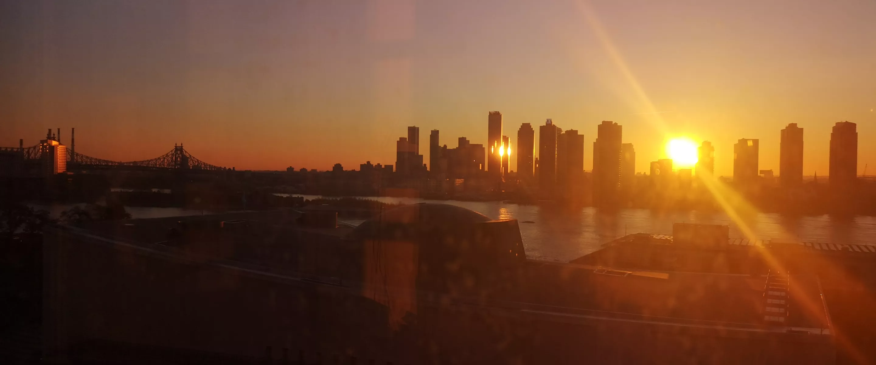 View out the MCC UN office window overlooking UNHQ and the East River