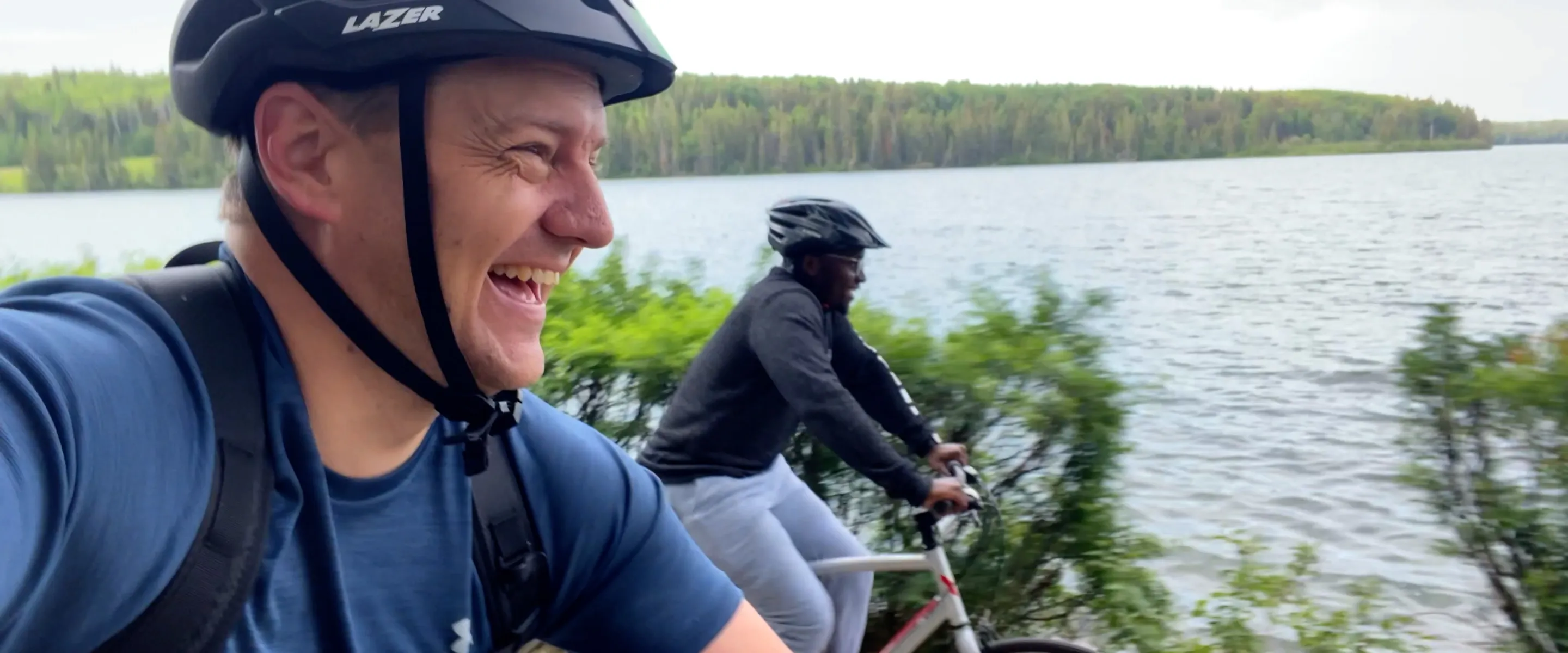 paul plett and wesley ncube on cycle clear lake