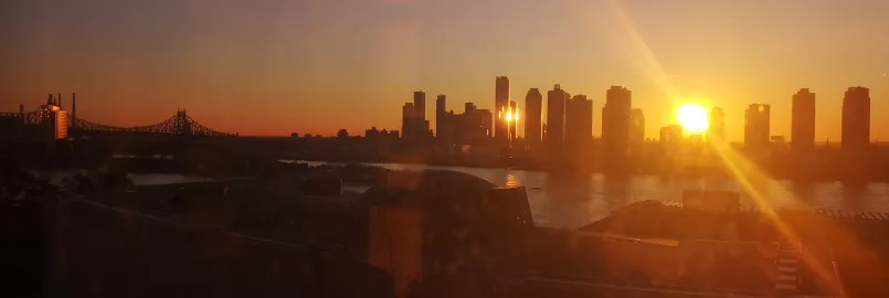 View out the MCC UN office window overlooking UNHQ and the East River