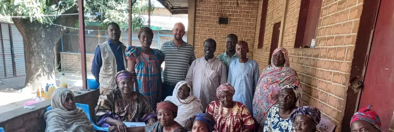 Pastor Dogos with a group