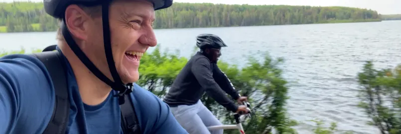paul plett and wesley ncube on cycle clear lake