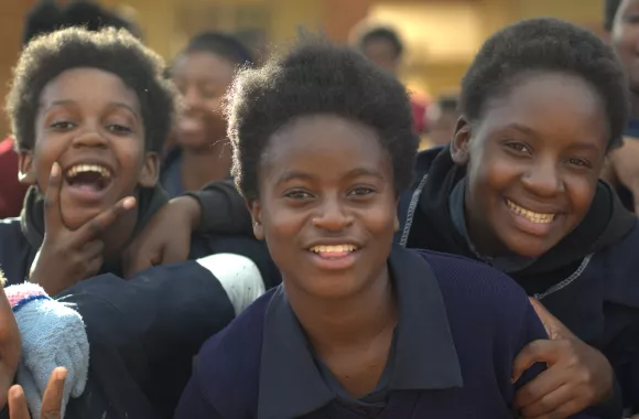 Group of girls at an MCC Peace Club