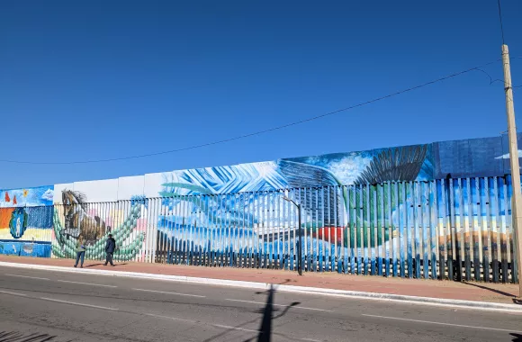 Art on the US - Mexico border wall