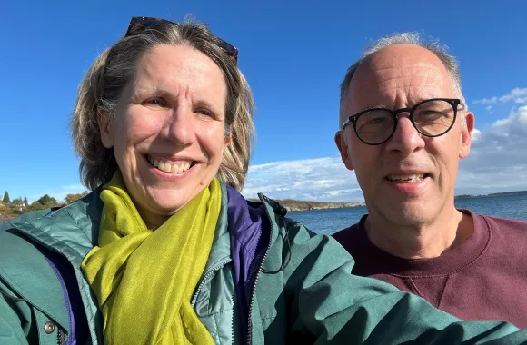 Judy and Gordon from Toronto, Ontario, envision a future that is more equitable for people around the world. (Photo courtesy of Judy Noordermeer and Gordon Moir)