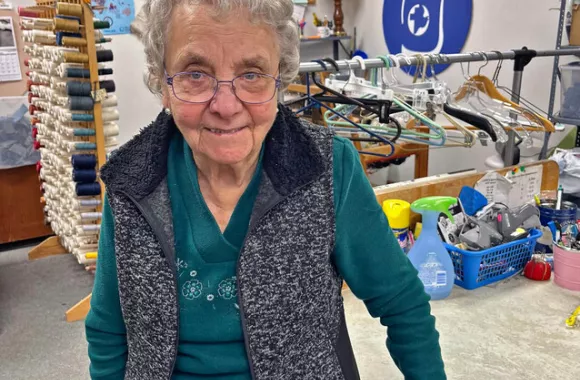 The Freeman Et Cetera shop in South Dakota is lucky to have volunteer, Alice Graber. Alice celebrated her 100th birthday in December of 2022 and is still going strong volunteering at the shop two time