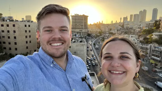 MCC Jerusalem Reps Sarah Funkhouser and Seth Malone