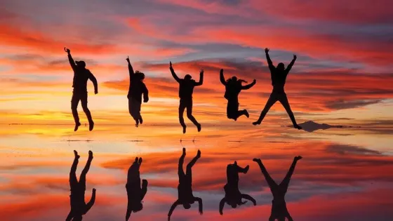 SALTers visiting salt flats in Bolivia