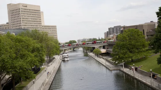 Scenes from Ottawa, Ontario, Canada. The Rideau Canal.