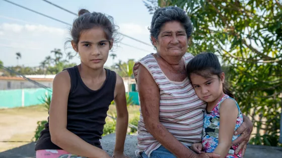 Caridad Rodríguez Gonzalez received an MCC relief kit through MCC partner CCRD (Centro Cristiano de Reflexión y Diálogo, Christian Center for Reflection and Dialogue) after Hurricane Ian, which she